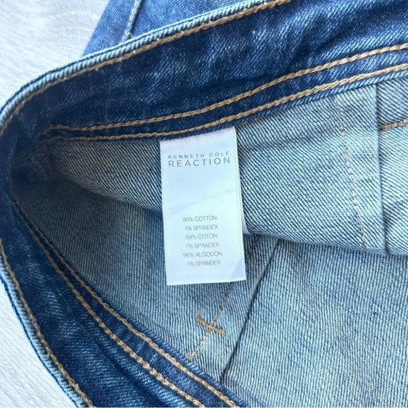 Kenneth Cole Denim A Line Button  Down Skirt - Picture 9 of 14